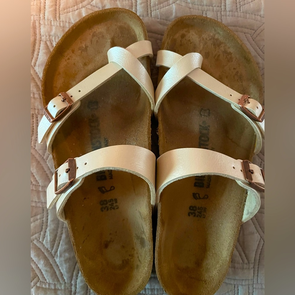 Birkenstock Mayari Birko-Flor Graceful Pearl White